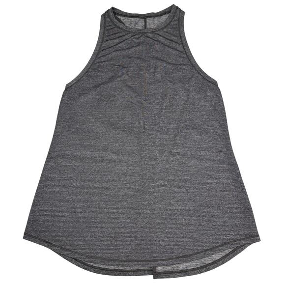 LULULEMON Hot Like Agni Singlet Size 4 Heathered Black - Picture 6 of 8